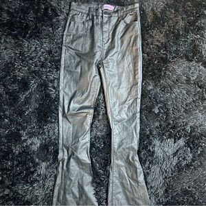 Edikted faux leather flare jeans 
*Brand new never worn but no tags